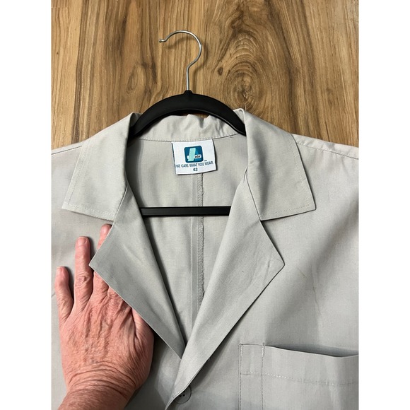 Adar Lab Coat Professional Workwear Uniform Tan Size 42 - Picture 4 of 15